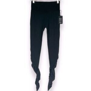 Lanston sport Revolve NWT black leggings mesh cut out size M Athleisure athletic